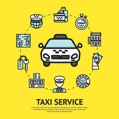 Taxi Service Illustration