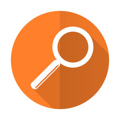 search orange flat icon