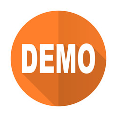 demo orange flat icon