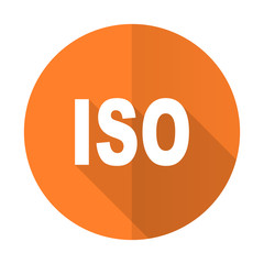 iso orange flat icon