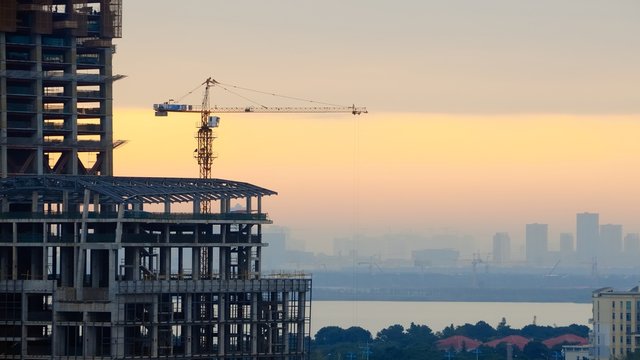 Fototapeta Hochhaus im Bau no.2