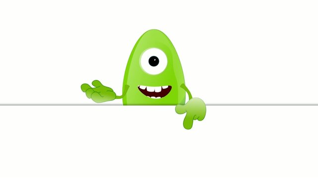 Monster Fred Placeholder funny advertising space