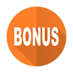 bonus orange flat icon