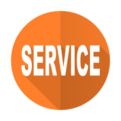 service orange flat icon