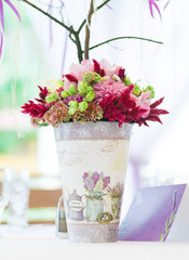 Beautiful flowers bouquet decor
