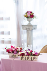 Beautiful flowers bouquets wedding decor