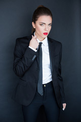 Young business woman with attitude