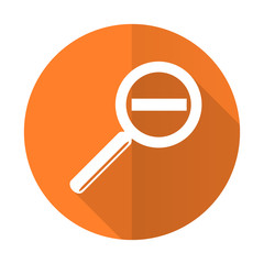 lens orange flat icon