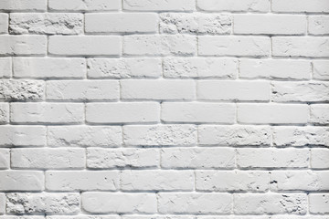 Fototapeta premium White aged brick wall background