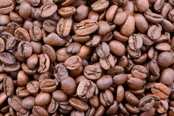 coffee beans on straw braided