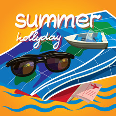 Summer time creative design template
