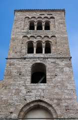 Fototapeta na wymiar Anagni (Frosinone, Lazio, Italy) - Medieval church belfry