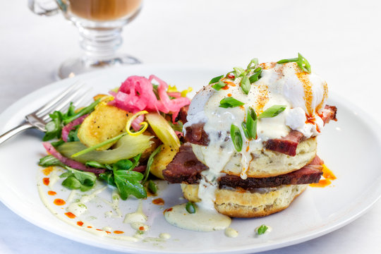 Eggs Benedict with Tasso