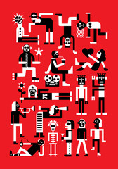 Plakat Party vector illustration