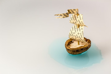 barca guscio di noce scrittore