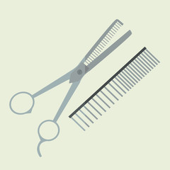 Scissors and Comb