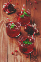 delicious pomegranate cocktail
