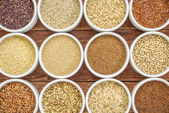 healthy, gluten free grains abstract