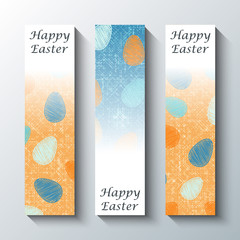 Happy Easter greeting banner.