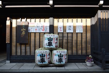 Fototapeta premium Altstadt Seitenstraße von Takayama, Japan