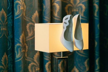 beautiful bride's shoes