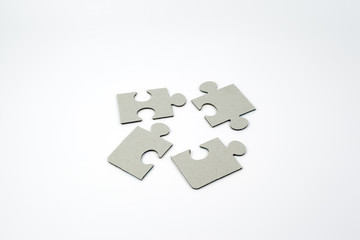 Puzzle piece on a white background