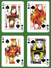 Four Queens of Spades