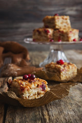 pie with cranberries