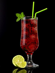 Cocktail with lime