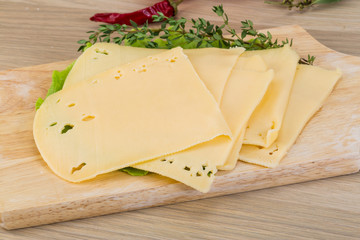 Sliced cheddar