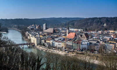 Fototapeta premium Wasserburg, Bayern, Deutschland