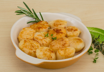 Grilled scallops
