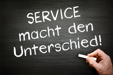 Fototapeta premium Service macht den Unterschied