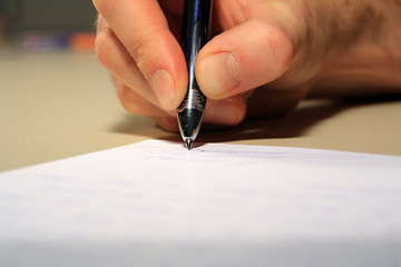 signature sur papier