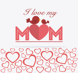 Happy mothers day card design.