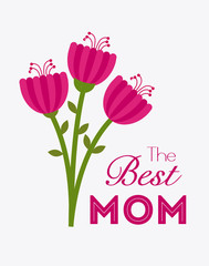 Happy mothers day card design.