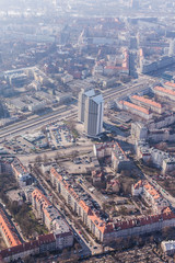 Obraz premium aerial view of a Wrocław city