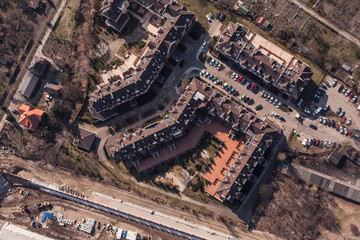 Fototapeta premium aerial view of wroclaw city in Poland