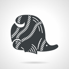 Black vector icon for butterflyfish