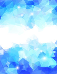 Abstract grunge triangle.