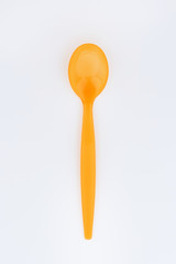 Orange Plastic Spoon