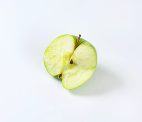 Half a green apple