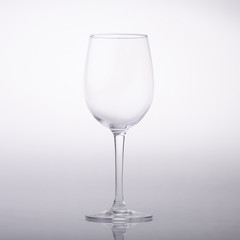 Empty wine glass