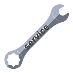 Icono texto service en llave fija