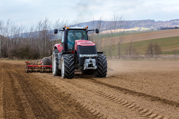 Obraz premium Spring field works