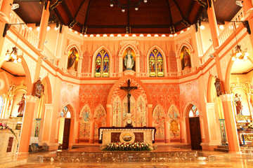 Naklejka premium Interior Of Church - Stock Image