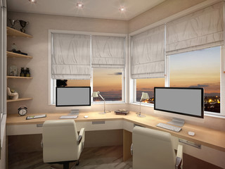 3d visualization Home Office