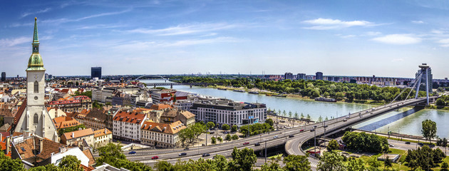 Bratislava panorama - obrazy, fototapety, plakaty