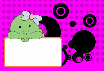 cute baby turtle girl background