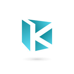 Letter K book logo icon design template elements